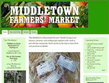 Tablet Screenshot of middletownmdfarmersmarket.com